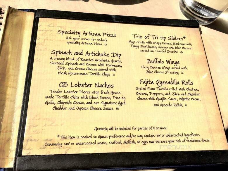 Cove Bar - Anaheim, CA menu_pic