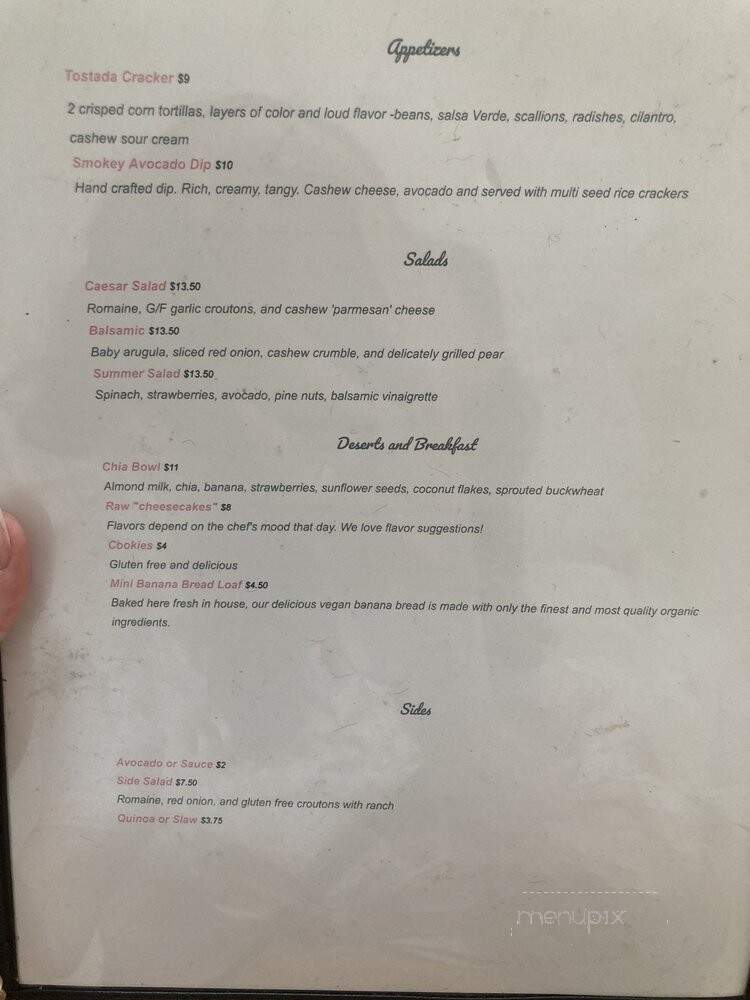 Cafe Wylde - Everett, WA menu_pic