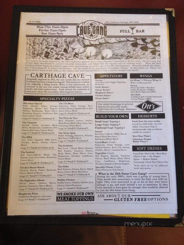 Cave Gang Pizza & Pub - Carthage, MO