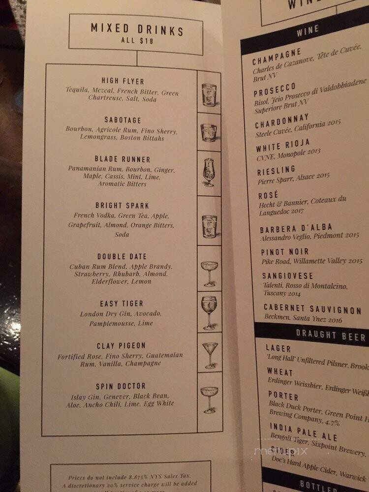 Blacktail - New York, NY menu_pic