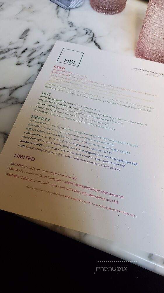 HSL - Salt Lake City, UT menu_pic