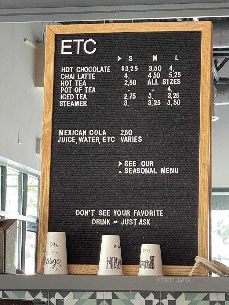 Grit Coffee Bar & Cafe - Charlottesville, VA menu_pic