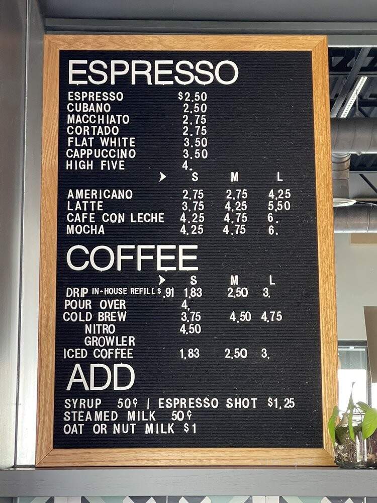 Grit Coffee Bar & Cafe - Charlottesville, VA menu_pic