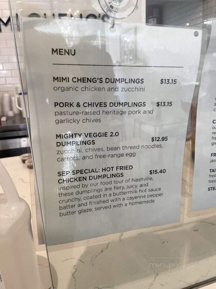 Mimi Cheng's Nolita - New York, NY menu_pic
