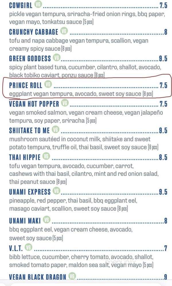 Blue Sushi Sake Grill - Westwood, KS menu_pic