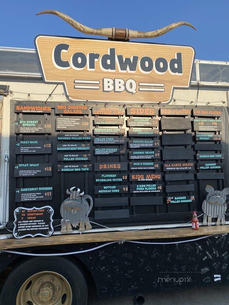 Cordwood Barbecue - Traverse City, MI menu_pic