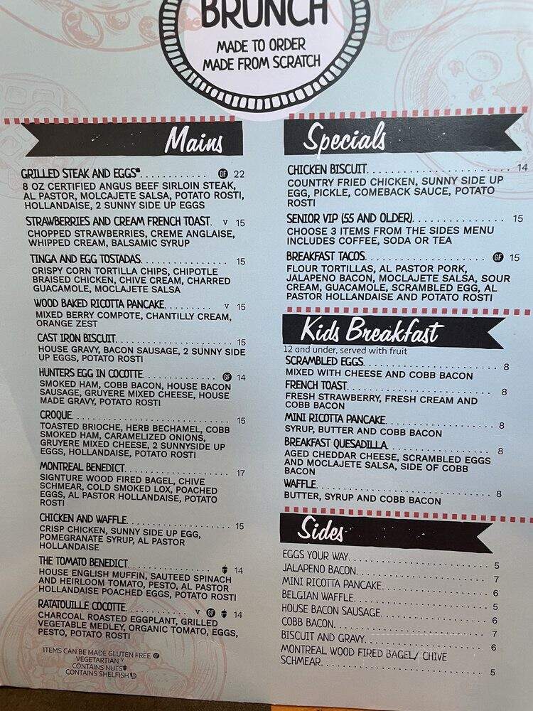 Timber Wood Fire Bistro - Omaha, NE menu_pic