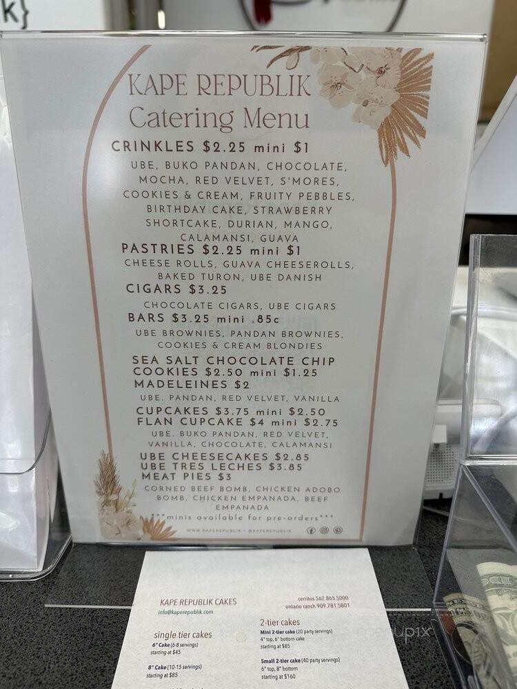 Kape Republik - Cerritos, CA menu_pic