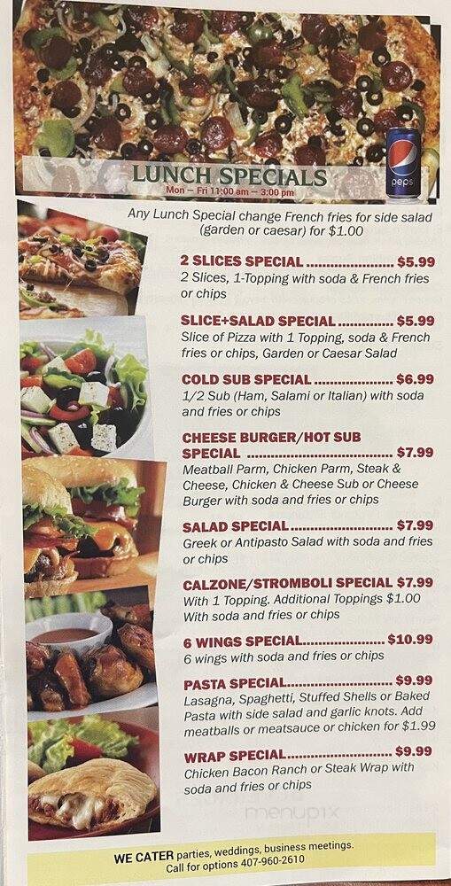 Digino's Pizza Bar & Grill - Casselberry, FL menu_pic
