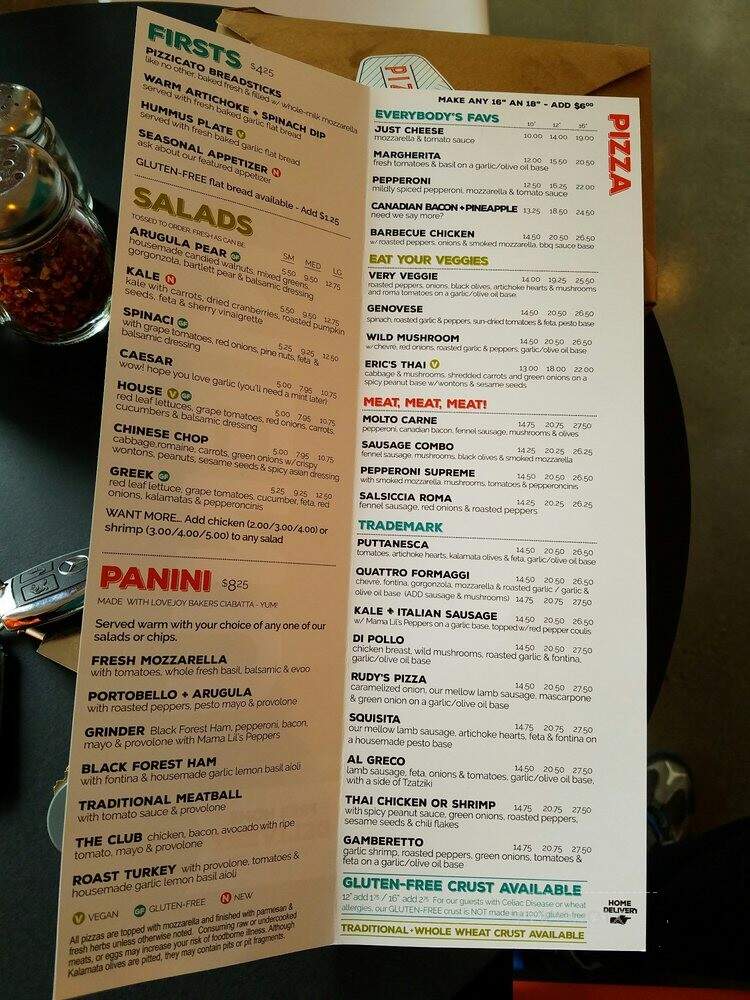 Pizzicato Pearl - Portland, OR menu_pic