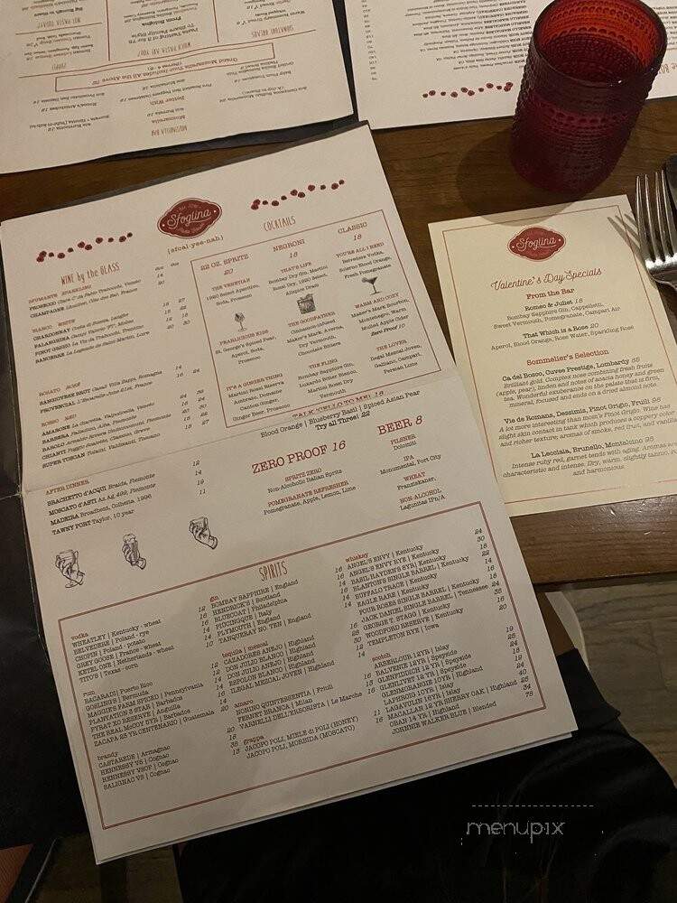 Sfoglina - Washington, DC menu_pic