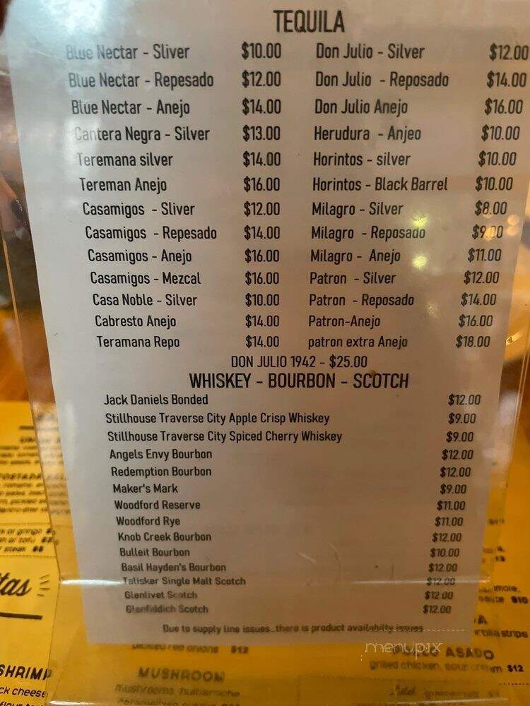 Calexico - Detroit, MI menu_pic