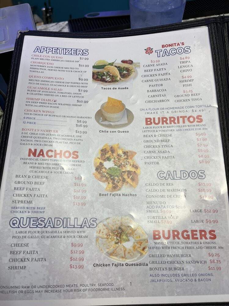 La Bonita Mexican Restaurant - Austin, TX menu_pic