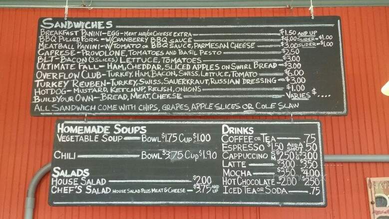 Overflow Cafe - Cambridge, MD menu_pic
