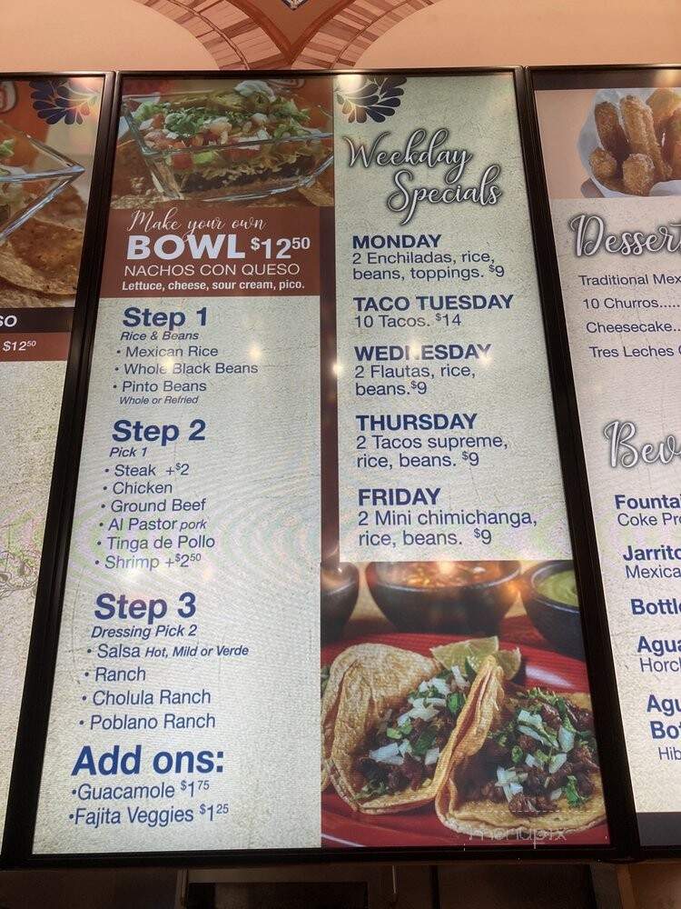 Las Cazuelas Grill - Southfield, MI menu_pic
