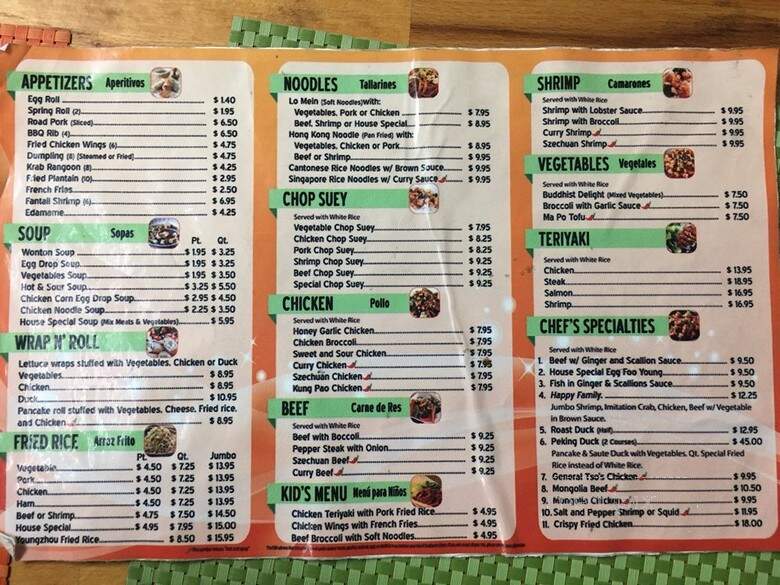 Honeybee Restaurant - Medley, FL menu_pic