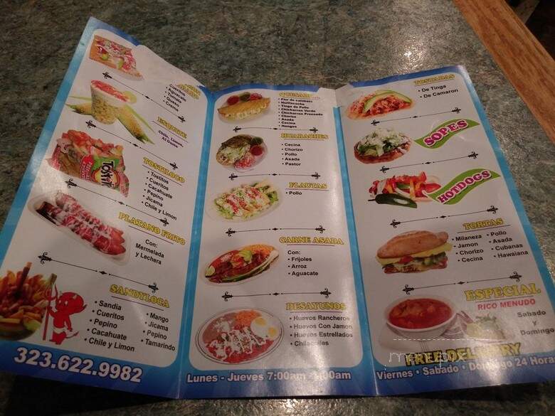 Little Machinsito - Los Angeles, CA menu_pic