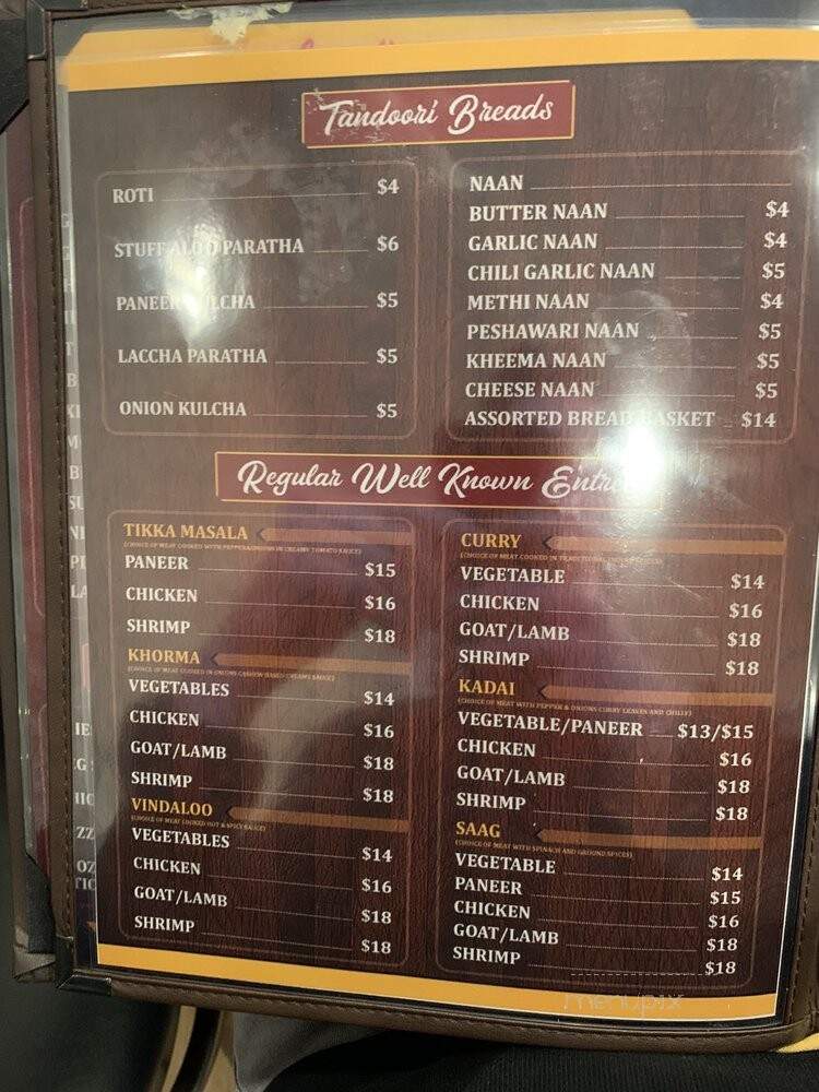 Tandoori Flames - Parsippany, NJ menu_pic