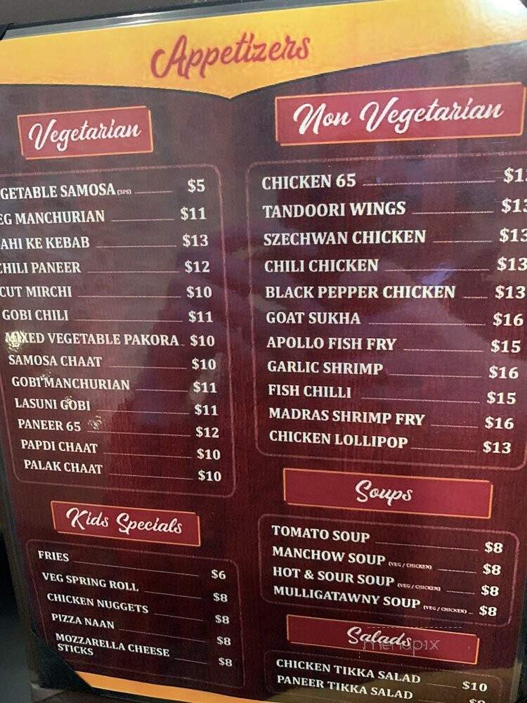Tandoori Flames - Parsippany, NJ menu_pic