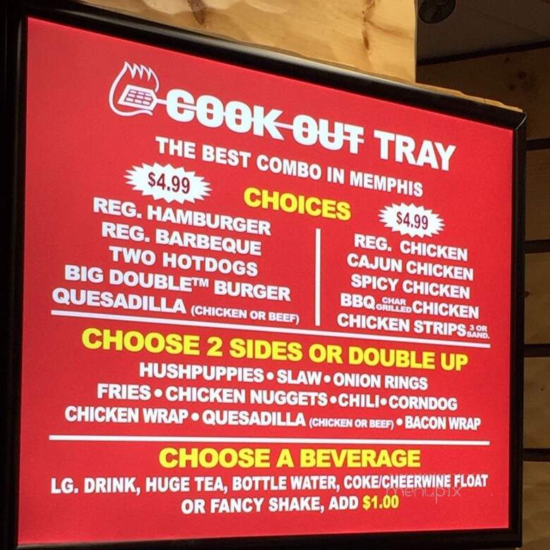 Cook Out - Memphis, TN