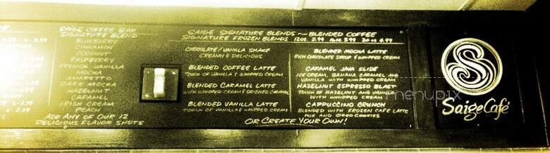 Saige Cafe - Toms River, NJ menu_pic