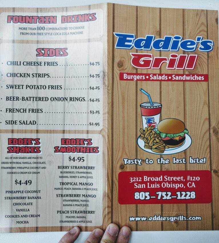 Eddie's Grill - San Luis Obispo, CA menu_pic
