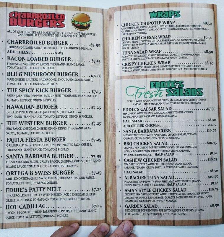 Eddie's Grill - San Luis Obispo, CA menu_pic