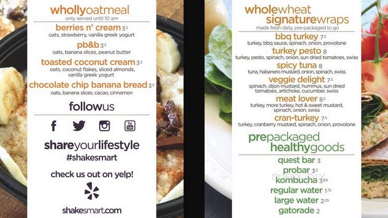 Shake Smart - Austin, TX menu_pic