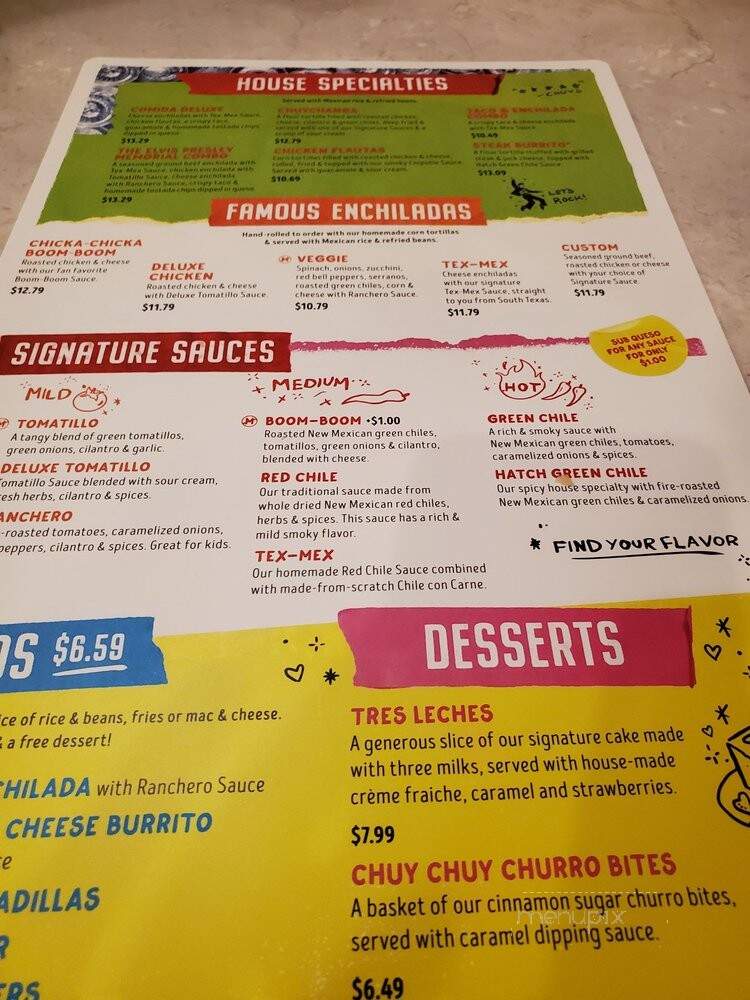 Chuy's - Charlotte, NC menu_pic