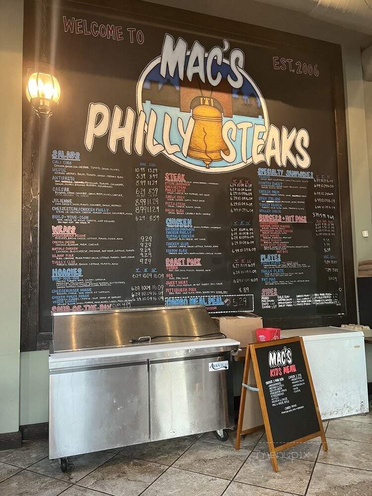 Mac's Philly Steaks - Rochester, NY menu_pic