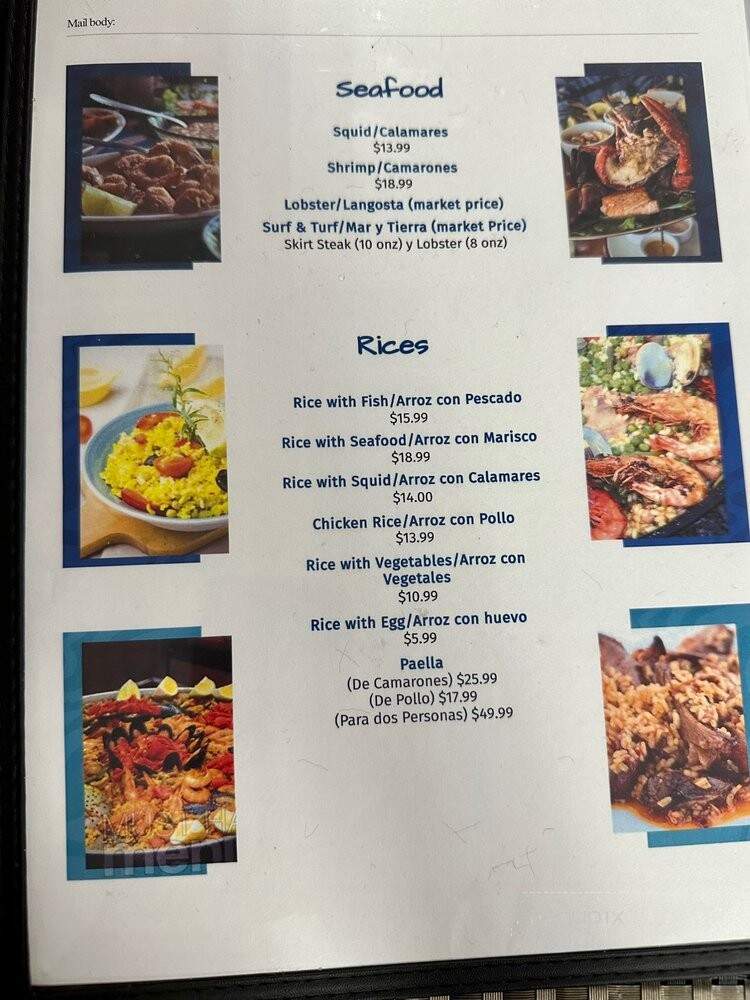 El Pescaito - Miami, FL menu_pic