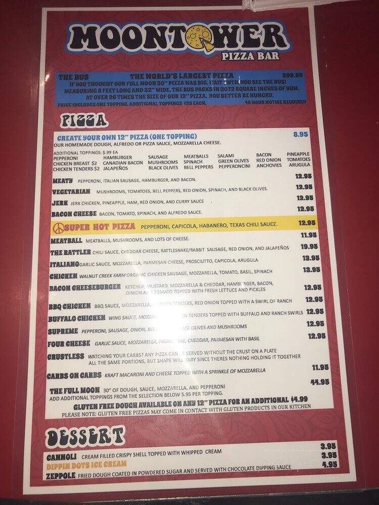 Moontower Pizza Bar - Burleson, TX