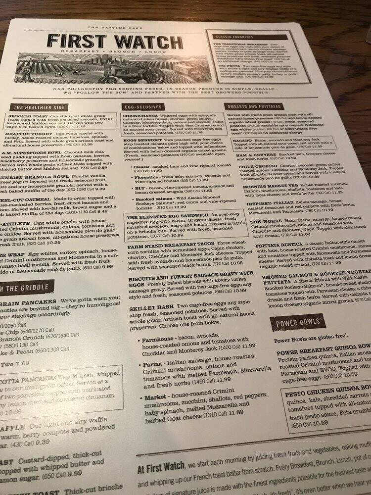 First Watch - Cincinnati, OH menu_pic