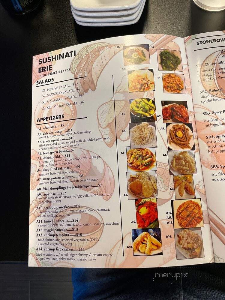 3501 Seoul - Cincinnati, OH menu_pic