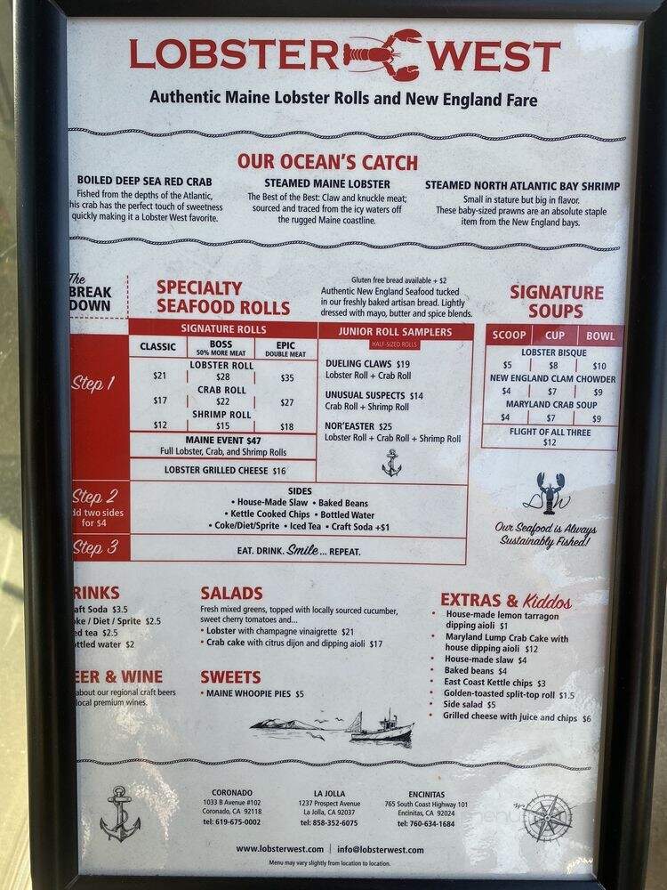 Lobster West - Coronado, CA