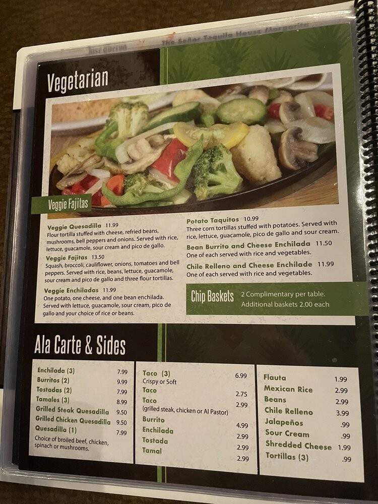 Senor Tequila Mexican Grill - Tampa, FL menu_pic