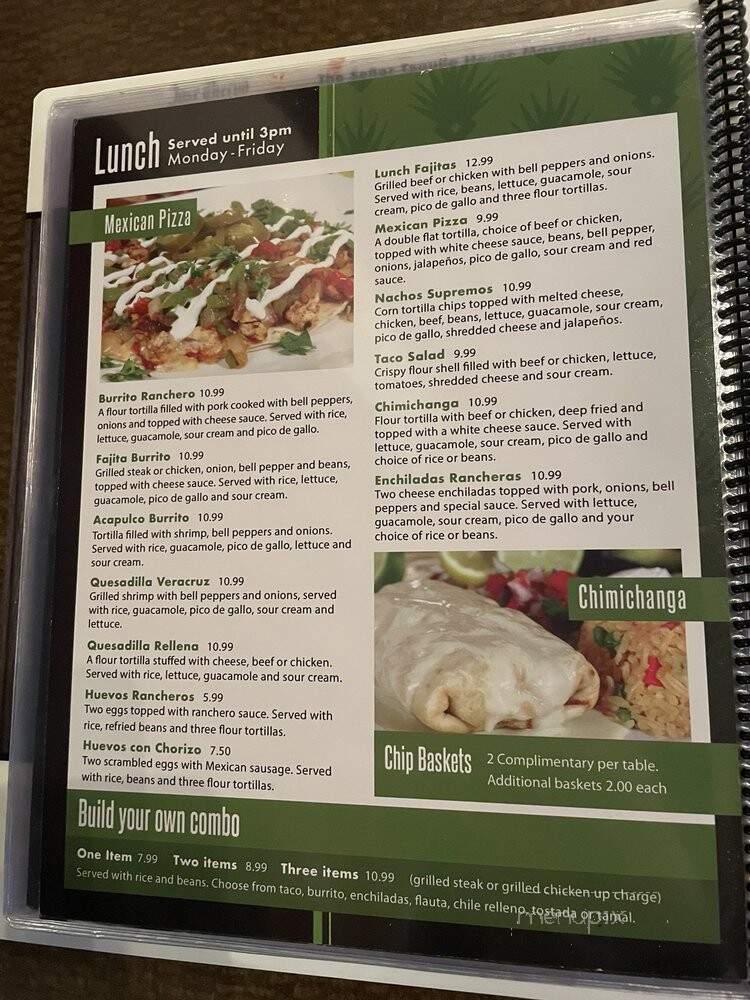 Senor Tequila Mexican Grill - Tampa, FL menu_pic