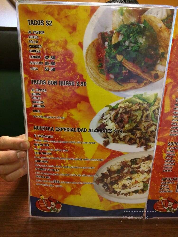 Taqueria El Pastorcito - Las Vegas, NV menu_pic