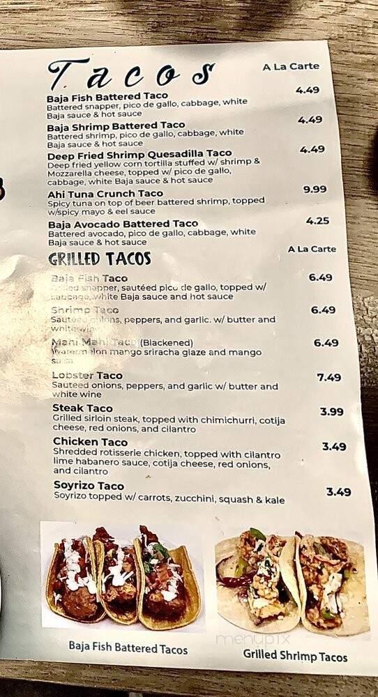 Papa Juan's Baja Grill - San Fernando, CA menu_pic