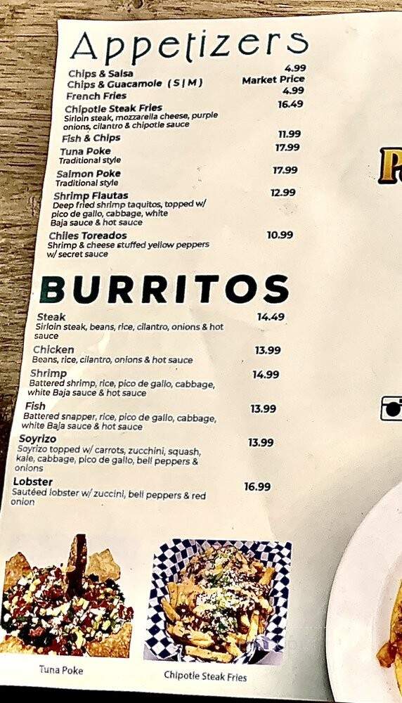 Papa Juan's Baja Grill - San Fernando, CA menu_pic