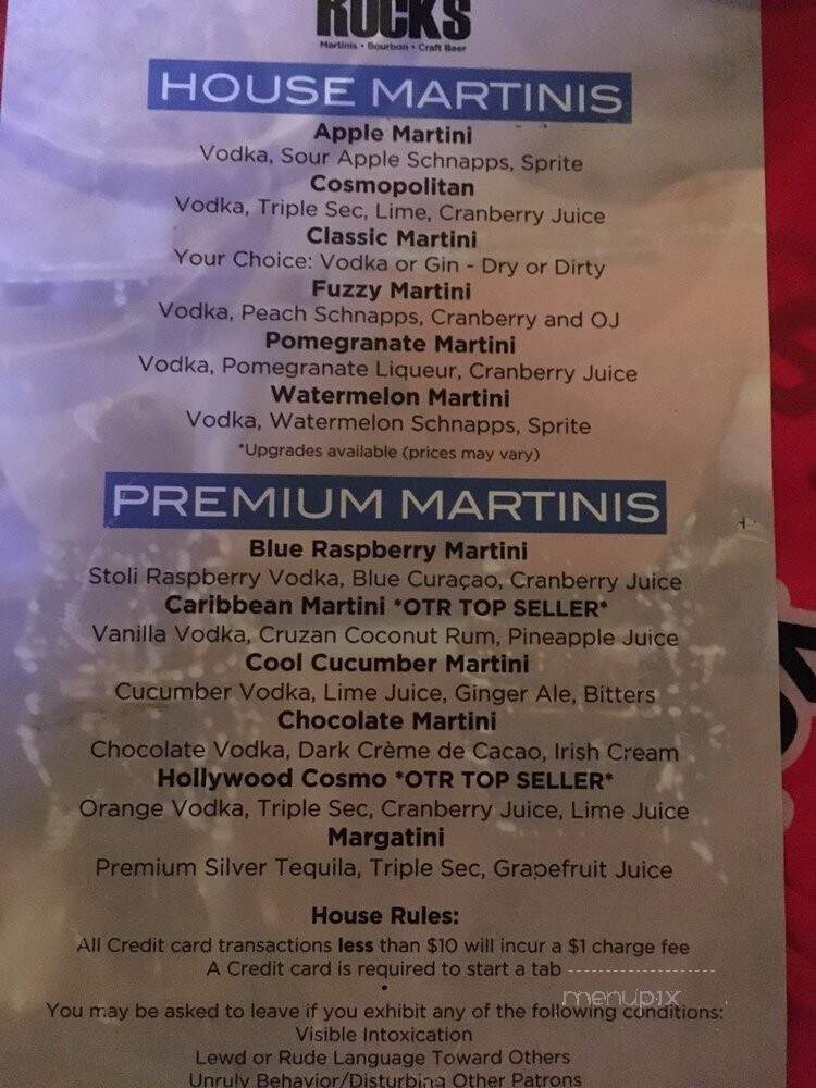 On the Rocks - Columbia, MO menu_pic