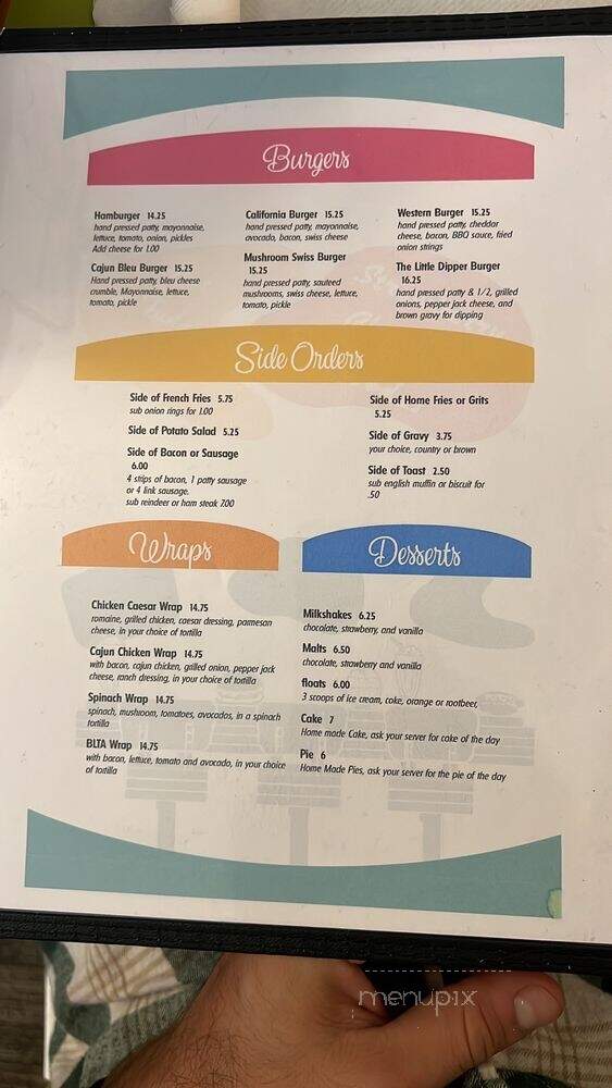 Little Dipper Diner - Anchorage, AK menu_pic