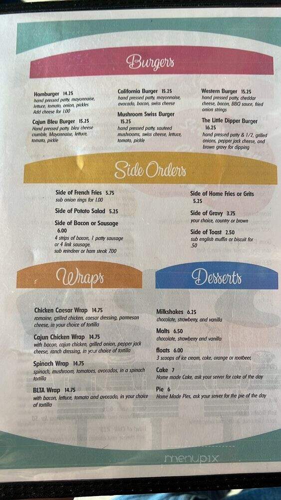 Little Dipper Diner - Anchorage, AK menu_pic