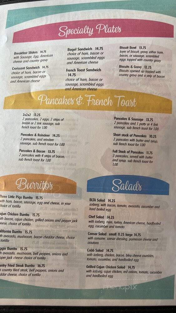 Little Dipper Diner - Anchorage, AK menu_pic