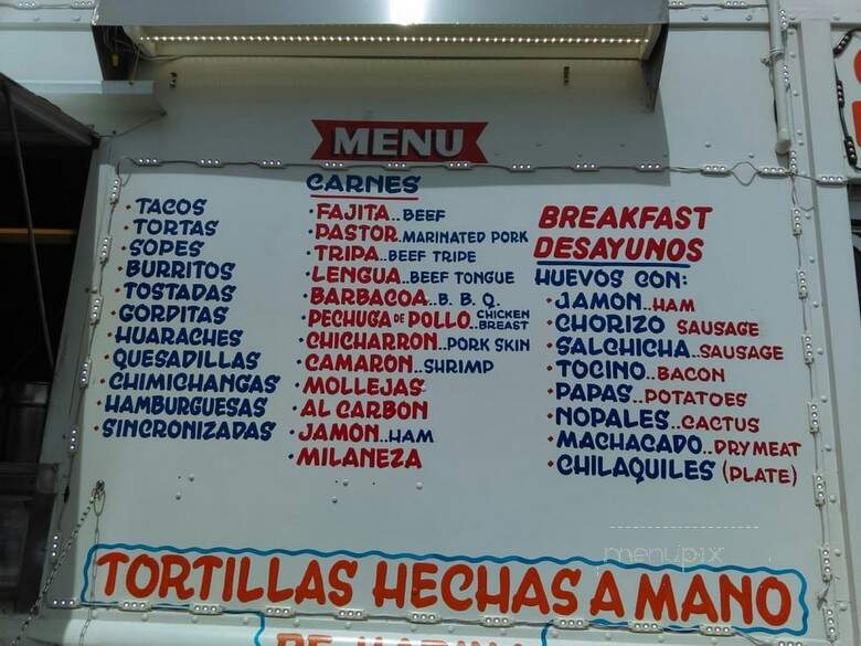 La Potosina - Houston, TX menu_pic