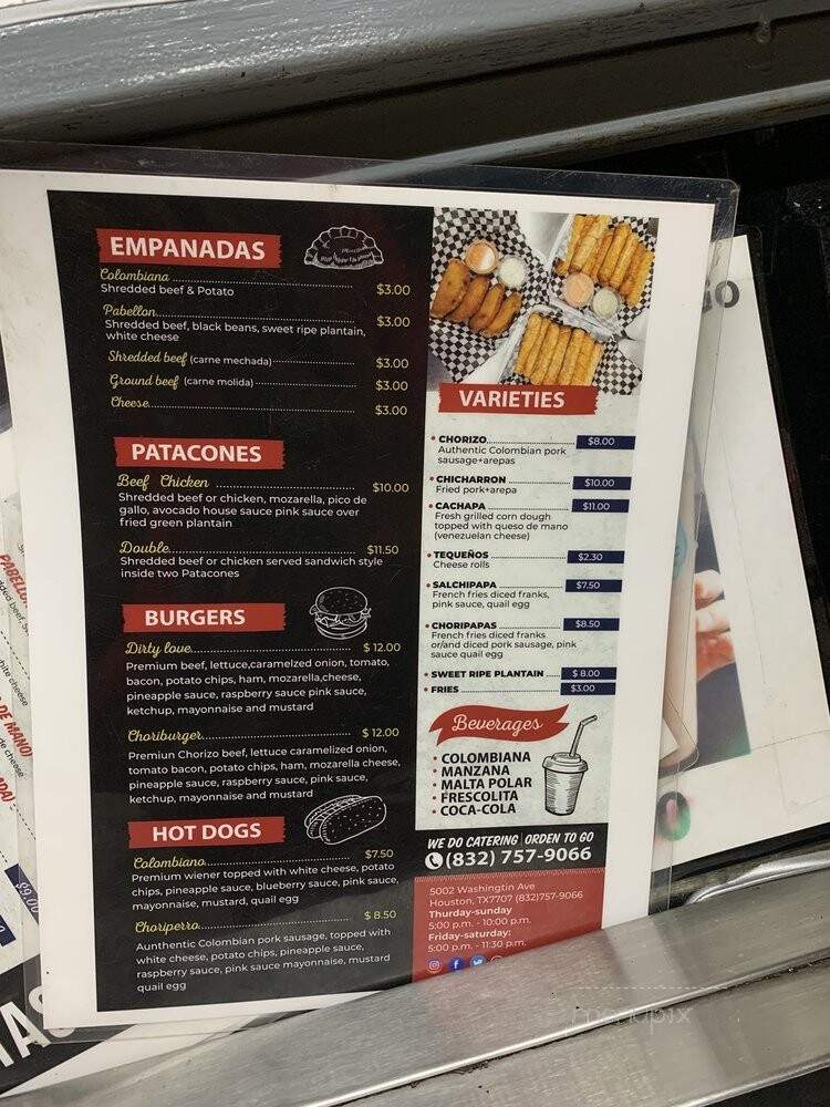Tasty Arepa - Houston, TX menu_pic