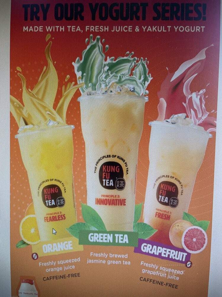 Kung Fu Tea - Harrisonburg, VA menu_pic