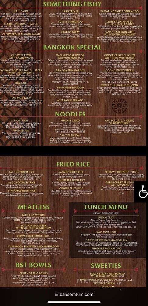 Ban SomTum - Federal Way, WA menu_pic
