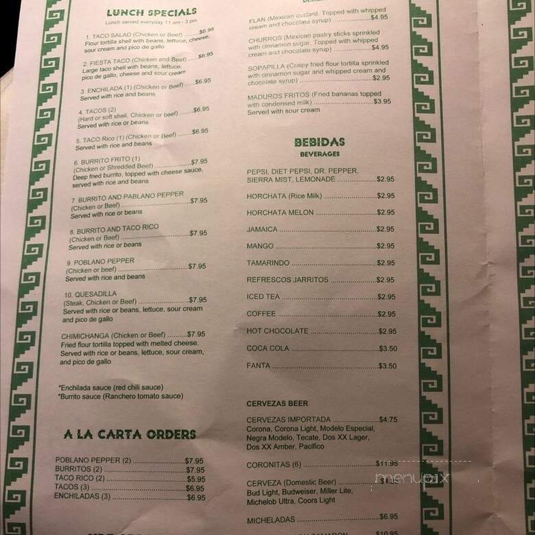 El Molcajete - Rock Hill, SC menu_pic