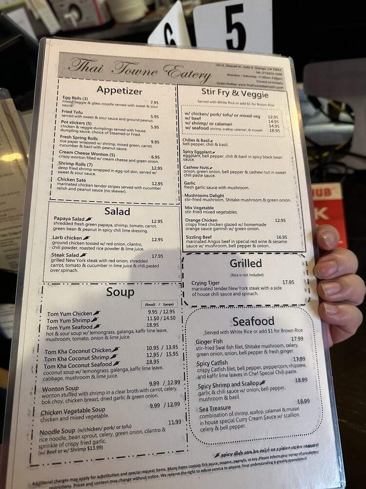 Thai Towne Eatery - Orange, CA